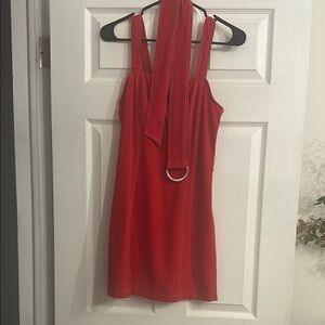 Red Sleeveless Dress